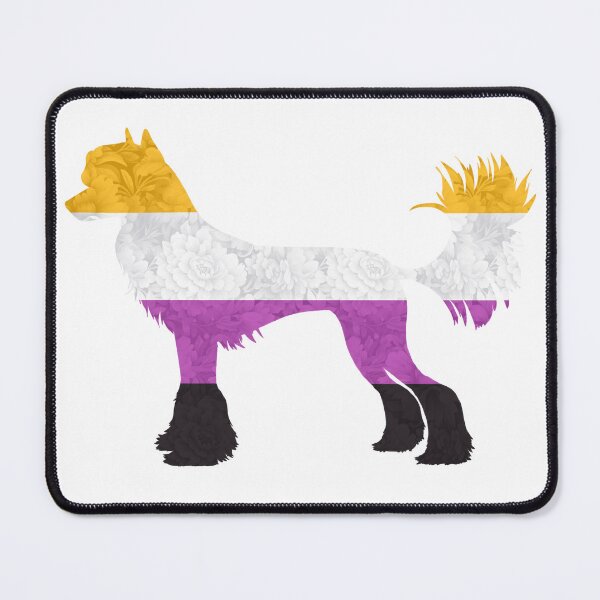 Item preview, Non Binary Pride Chinese Crested Dog designed and sold by Spinyflowerart.