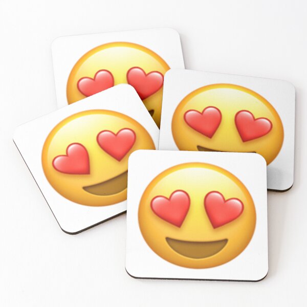 Item preview, Smiling Face with Heart Eyes Emoji designed and sold by Popular-Gifts.