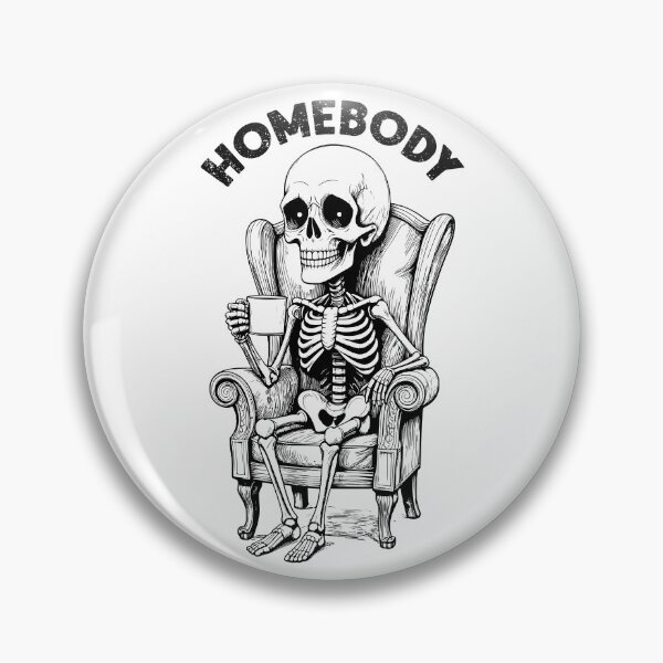 Item preview, Homebody Funny Indoorsy Skeleton Introvert Shy Halloween Guy designed and sold by GrandeDuc.
