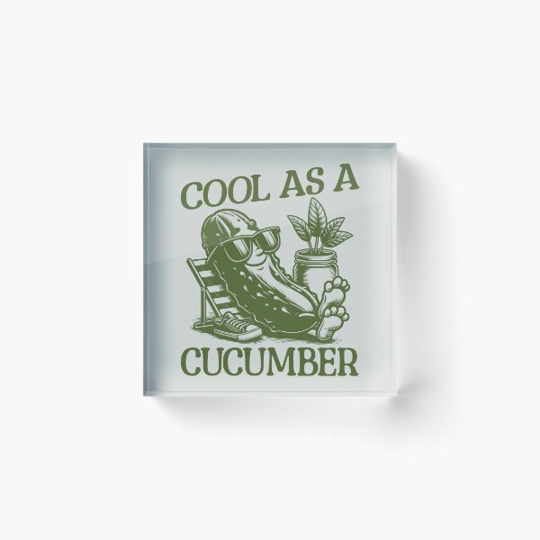 Item preview, Cool As A Cucumber Funny Pickle designed and sold by MaxOutDesign.
