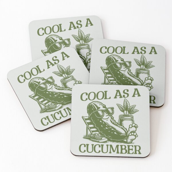 Item preview, Cool As A Cucumber Funny Pickle designed and sold by MaxOutDesign.