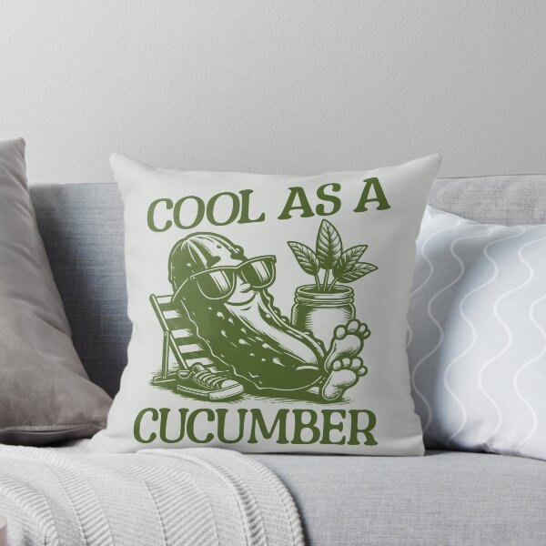 Item preview, Cool As A Cucumber Funny Pickle designed and sold by MaxOutDesign.