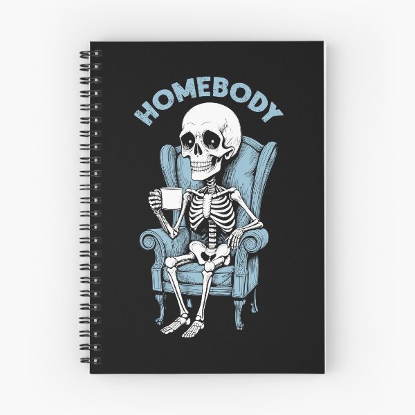 Item preview, Homebody Funny Indoorsy Skeleton Introvert Shy Halloween Guy designed and sold by GrandeDuc.