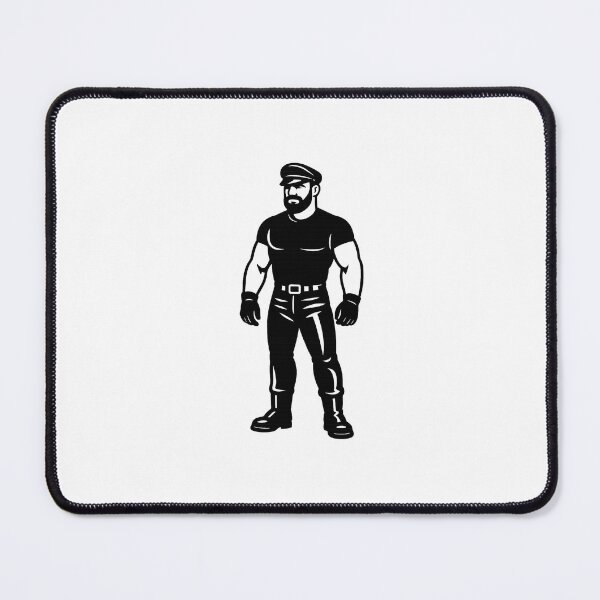 Item preview, Leather Daddy in Fitted Tee and Leather Pants – Bold Vector Illustration designed and sold by CheersQueers!.