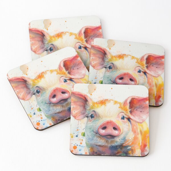 Item preview, Colorful Piglet designed and sold by laurashawart.