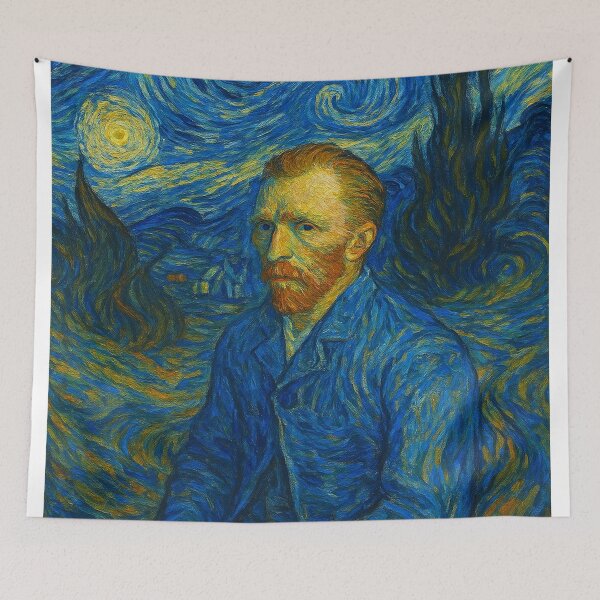 Item preview, Van Gogh in a Swirling Starry Dream #4 designed and sold by lapart.