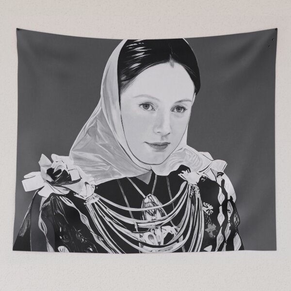 Item preview, IBIZAN WOMAN IN TRADITIONAL COSTUME designed and sold by origingallery.
