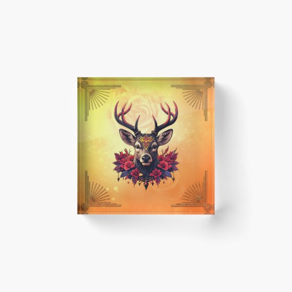 Item preview, Mysterious grace, the deer of shadows and lights.  designed and sold by nicky2342.
