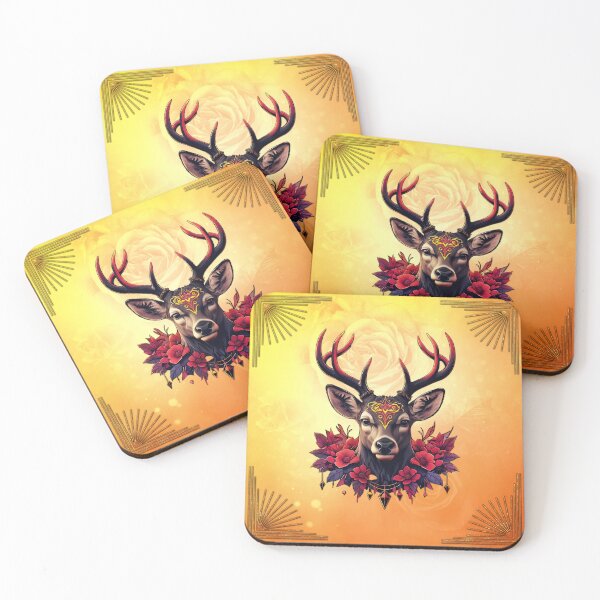 Item preview, Mysterious grace, the deer of shadows and lights.  designed and sold by nicky2342.