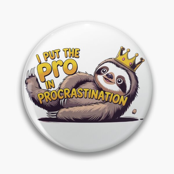 Item preview, Procrastination Sloth Unisex Tee, Funny T-Shirt Gift, Lazy Day Apparel, Humor Shirt, Gifts for Friends designed and sold by AKPixelDesigns.