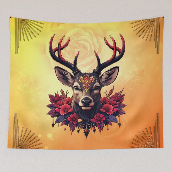Item preview, Mysterious grace, the deer of shadows and lights.  designed and sold by nicky2342.