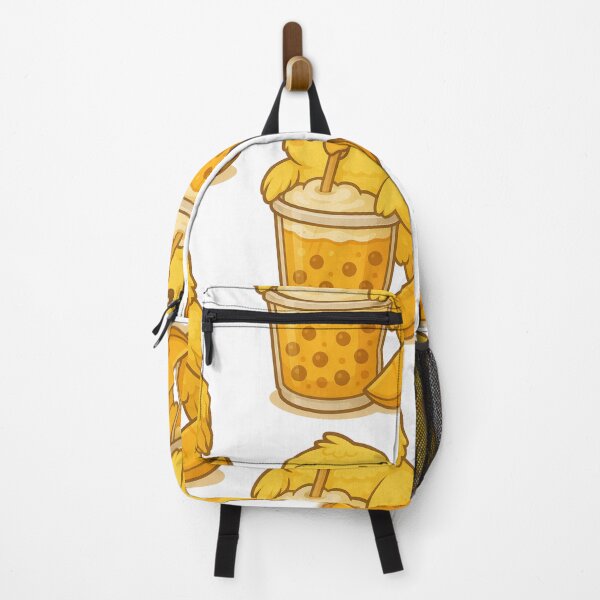Item preview, Kawaii Kakapo Drinking Mango Bubble Tea – Cute Endangered Bird Illustration designed and sold by Asbiell.