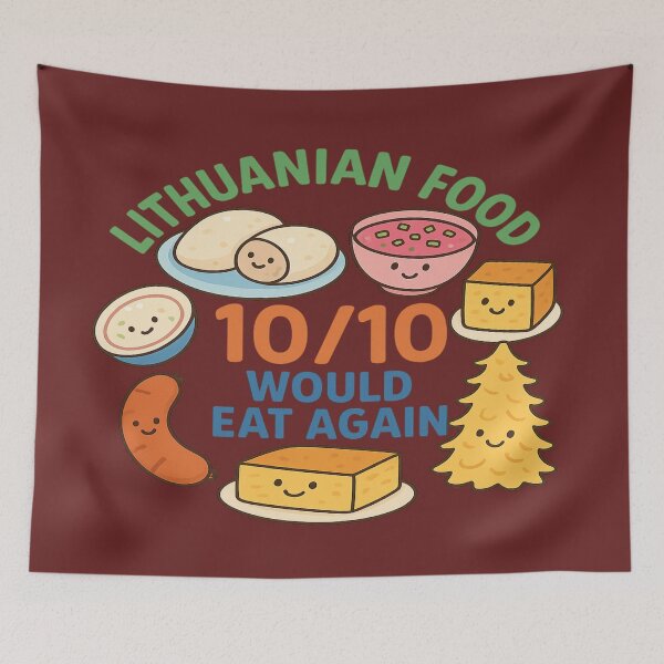 Item preview, 10/10 Would Eat Again – A Tasty Tribute to Lithuanian Food designed and sold by Globalcitytees.