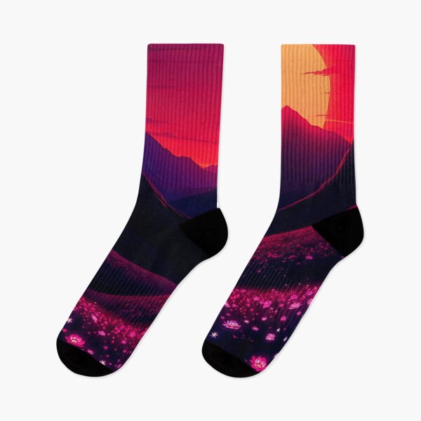 Item preview, Sunset AI Landscape | Sunset-Inspired AI Generated Wall Art designed and sold by typoinspired.