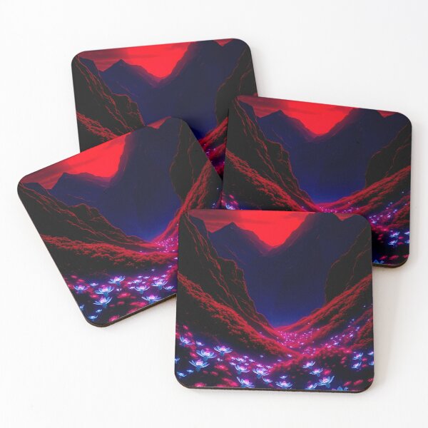 Item preview, Abstract Sunset AI Art | Futuristic Digital Aesthetic Landscape designed and sold by typoinspired.