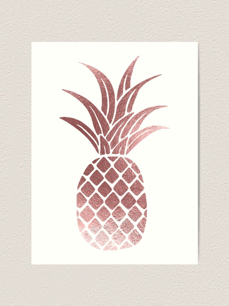 Collar Rosegold la piña Pineapple minimal Edel filigrana statement Boho