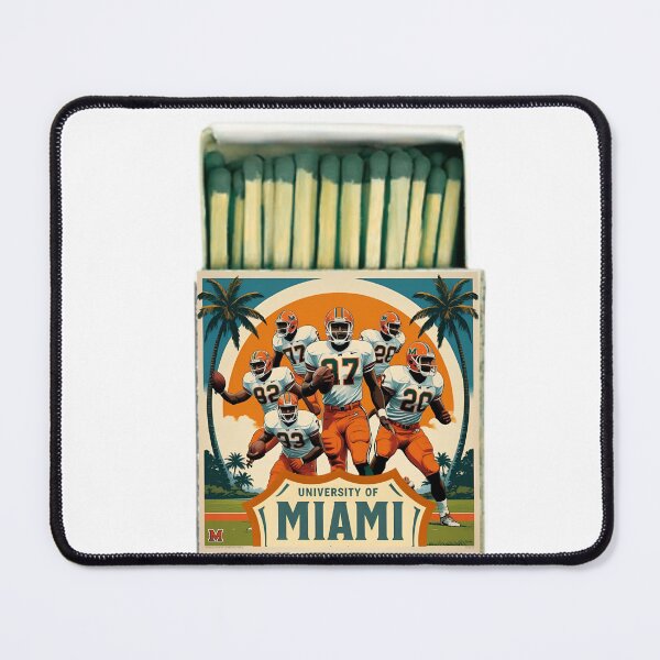 Item preview, University of Miami Hurricanes Vintage Football Matches designed and sold by MelissaCaster.