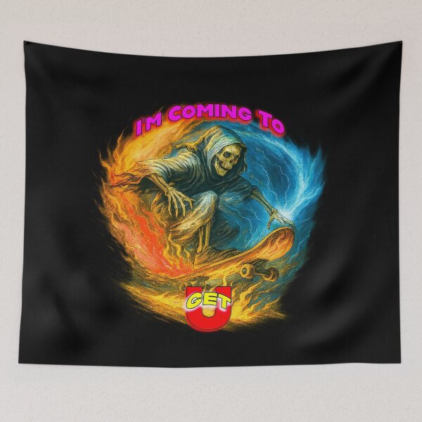 Item preview, Skater Reaper in Firestorm – I’m Coming to Get U designed and sold by Michael van der Hoorn.
