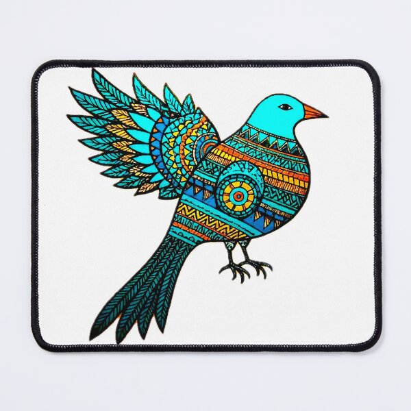 Item preview, Folk Art Blue Bird designed and sold by ViaARTfactory.