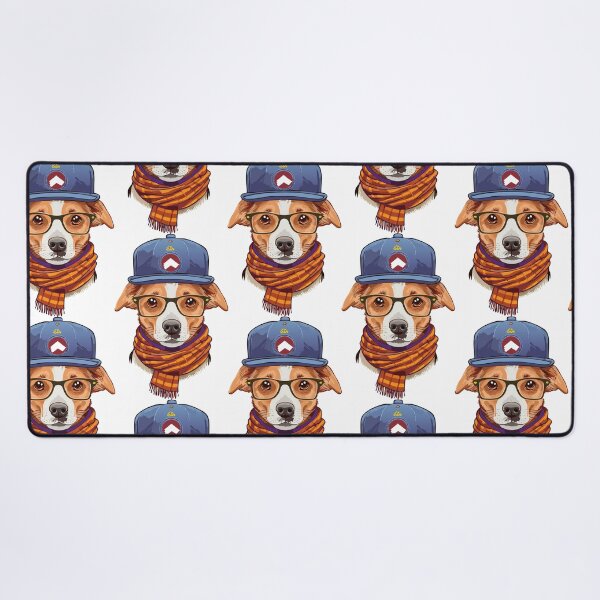 Item preview, hipster dog logo designed and sold by SUMA3000.