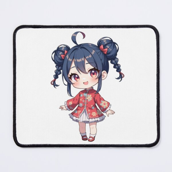 Item preview, Chibi Girl in Traditional Chinese Outfit – Cute Anime Style designed and sold by KAWAII ART BOX.