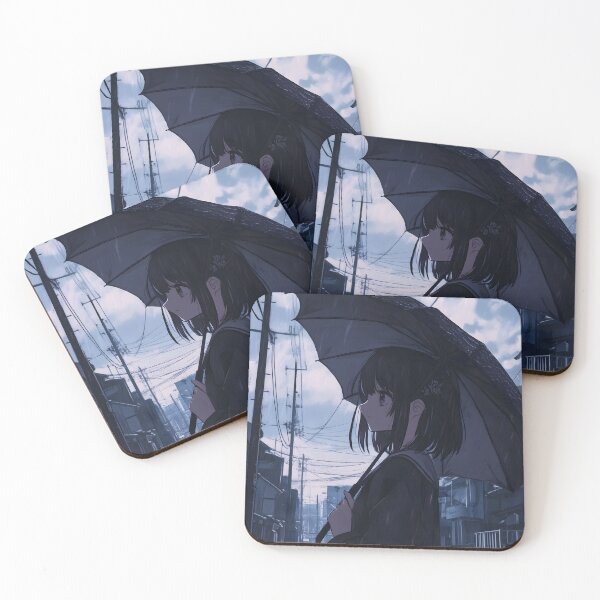 Item preview, Rainy Alleyway Anime Girl designed and sold by Miren675.