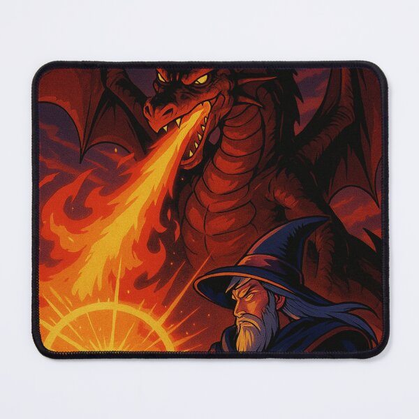 Item preview, Sorcerer and Fire Dragon designed and sold by JonelleTshirts.
