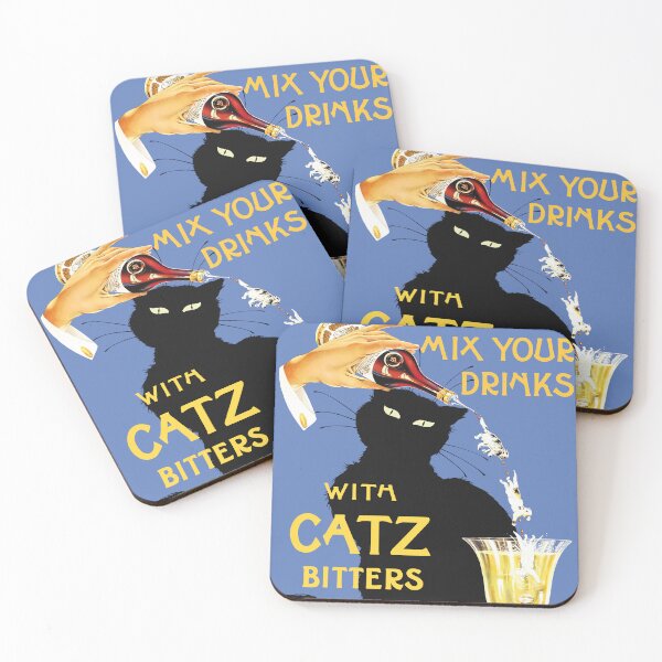 Item preview, Mix Your Drinks with Catz Bitters designed and sold by Craphe.