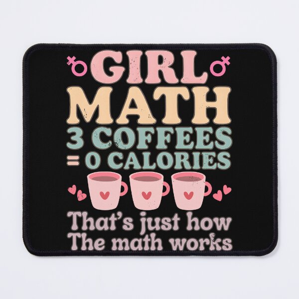 Item preview, Funny Girl Math Coffee Tee – Caffeine Equals Happiness Shirt for Women & Teens designed and sold by boundlessly2art.