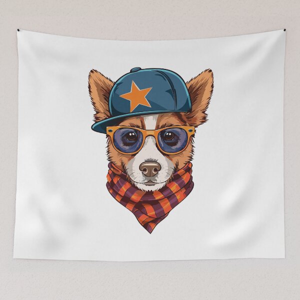 Item preview, hipster, dog, logo designed and sold by SUMA3000.