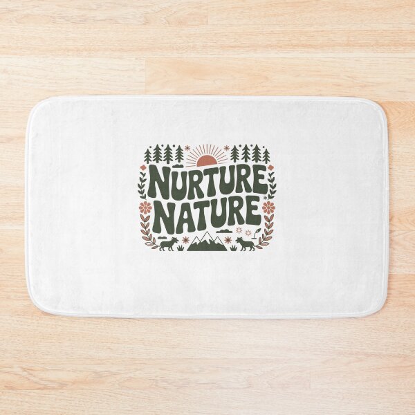 Item preview, nurture nature vintage environmentalist design designed and sold by Mateusz Majcherek.