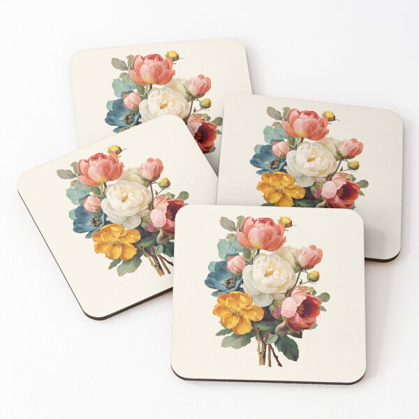 Item preview, Vibrant Vintage Flower Bouquet designed and sold by junkydotcom.