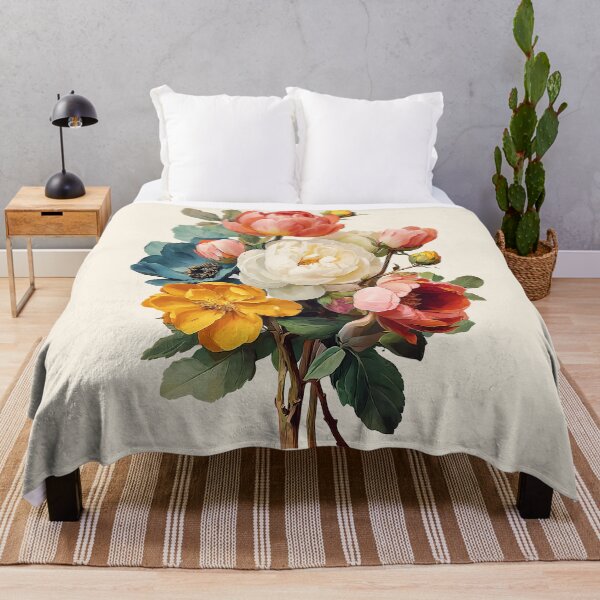 Item preview, Vibrant Vintage Flower Bouquet designed and sold by junkydotcom.