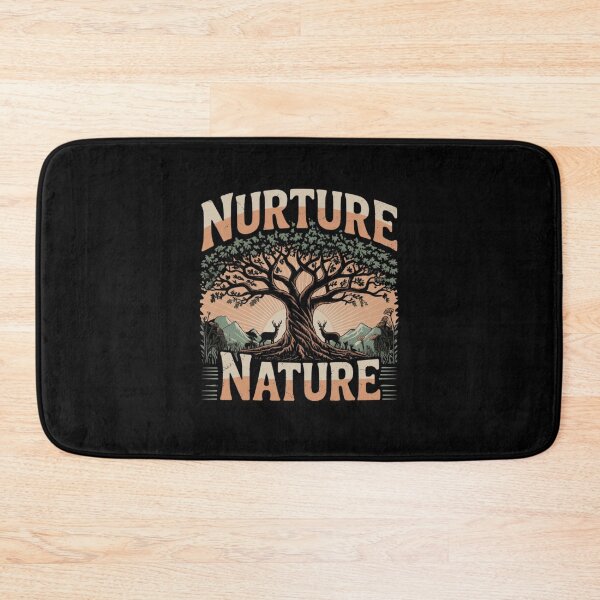 Item preview, nurture nature vintage environmentalist design designed and sold by Mateusz Majcherek.