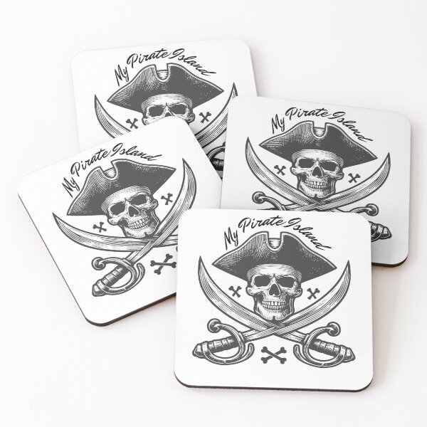 Item preview, MY PIRATE ISLAND WITH SKULL designed and sold by infinitearte.
