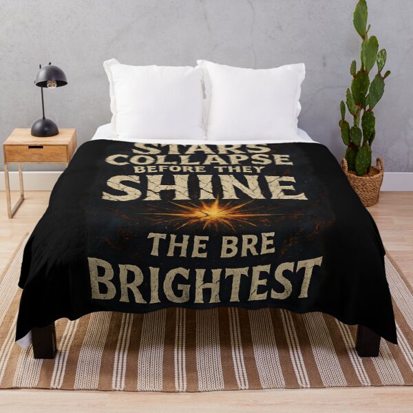 Item preview, "Celestial Collapse – Cosmic Strength Typography" designed and sold by OrbitOdyssey.