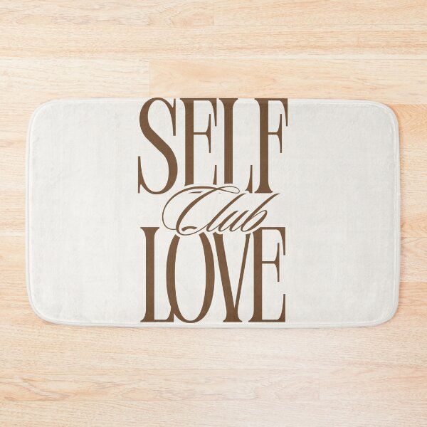 Item preview, Self Love Club – Minimalist Motivational Typography Print designed and sold by SmolSummer.Homie.