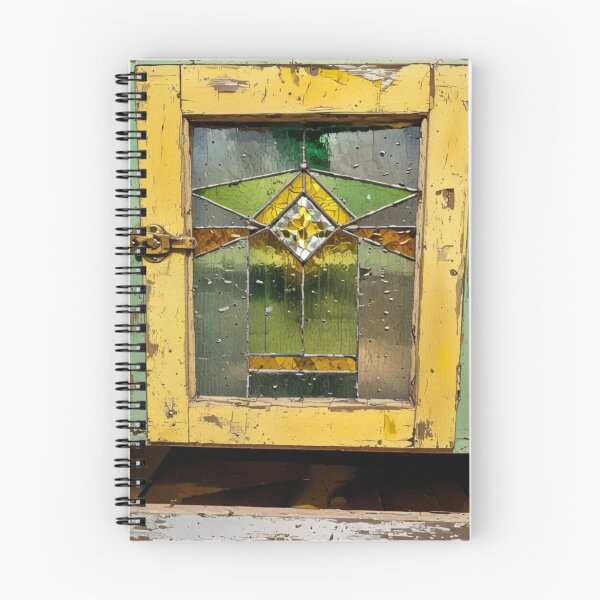 Item preview, Old leadlight stained glass cupboard designed and sold by WildLadyWood.
