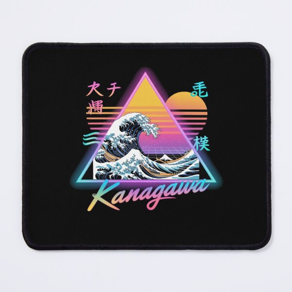 Item preview, Vaporwave Aesthetic Great Wave Retro Triangle designed and sold by Mateusz Majcherek.