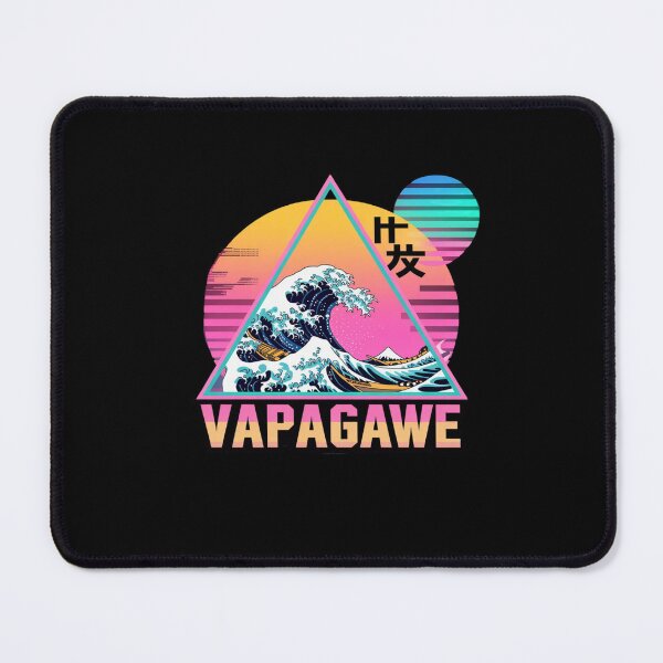 Item preview, Vaporwave Aesthetic Great Wave Retro Triangle designed and sold by Mateusz Majcherek.
