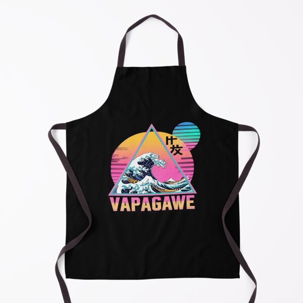 Item preview, Vaporwave Aesthetic Great Wave Retro Triangle designed and sold by Mateusz Majcherek.