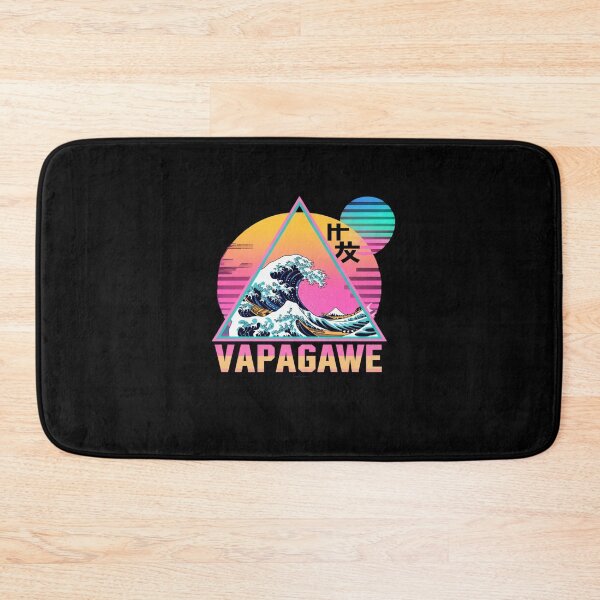 Item preview, Vaporwave Aesthetic Great Wave Retro Triangle designed and sold by Mateusz Majcherek.