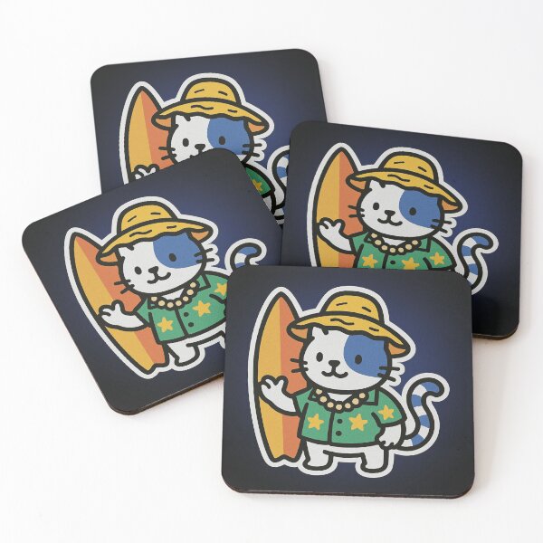 Item preview, Surfer BunnyKat! (on black) designed and sold by kamunity.