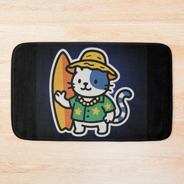 Item preview, Surfer BunnyKat! (on black) designed and sold by kamunity.