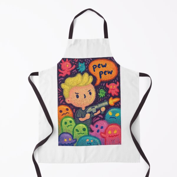 Item preview, Blonde Stick Man Shoots Demons Crayon Style designed and sold by Piotrek0001.