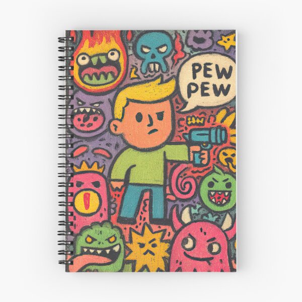 Item preview, Cute Crayon Warrior Faces Off Against Demons designed and sold by Piotrek0001.