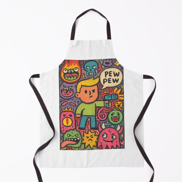 Item preview, Cute Crayon Warrior Faces Off Against Demons designed and sold by Piotrek0001.