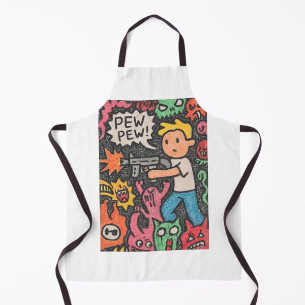 Item preview, Stick Figure Hero Saves Day With Pew Pew designed and sold by Piotrek0001.