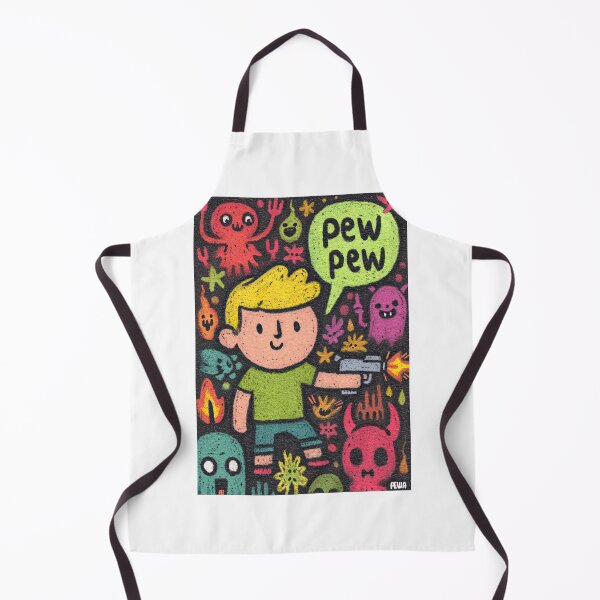 Item preview, Colorful Crayon Warrior Shoots Demons With Laughter designed and sold by Piotrek0001.
