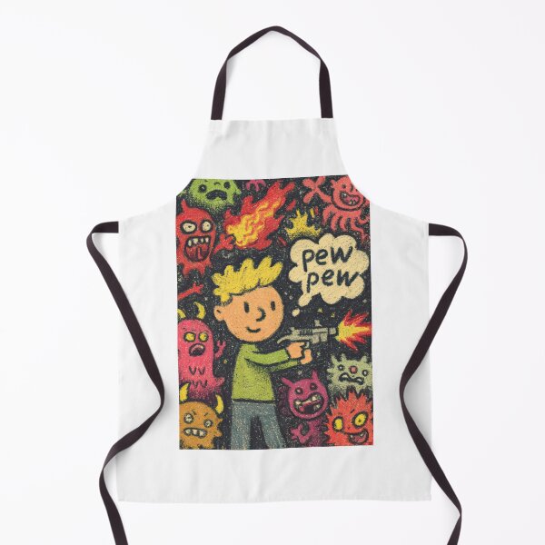 Item preview, Funny Battle Begins Crayon Hero Versus Demons designed and sold by Piotrek0001.